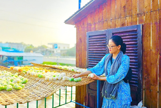 Visit the colorful noodle factory